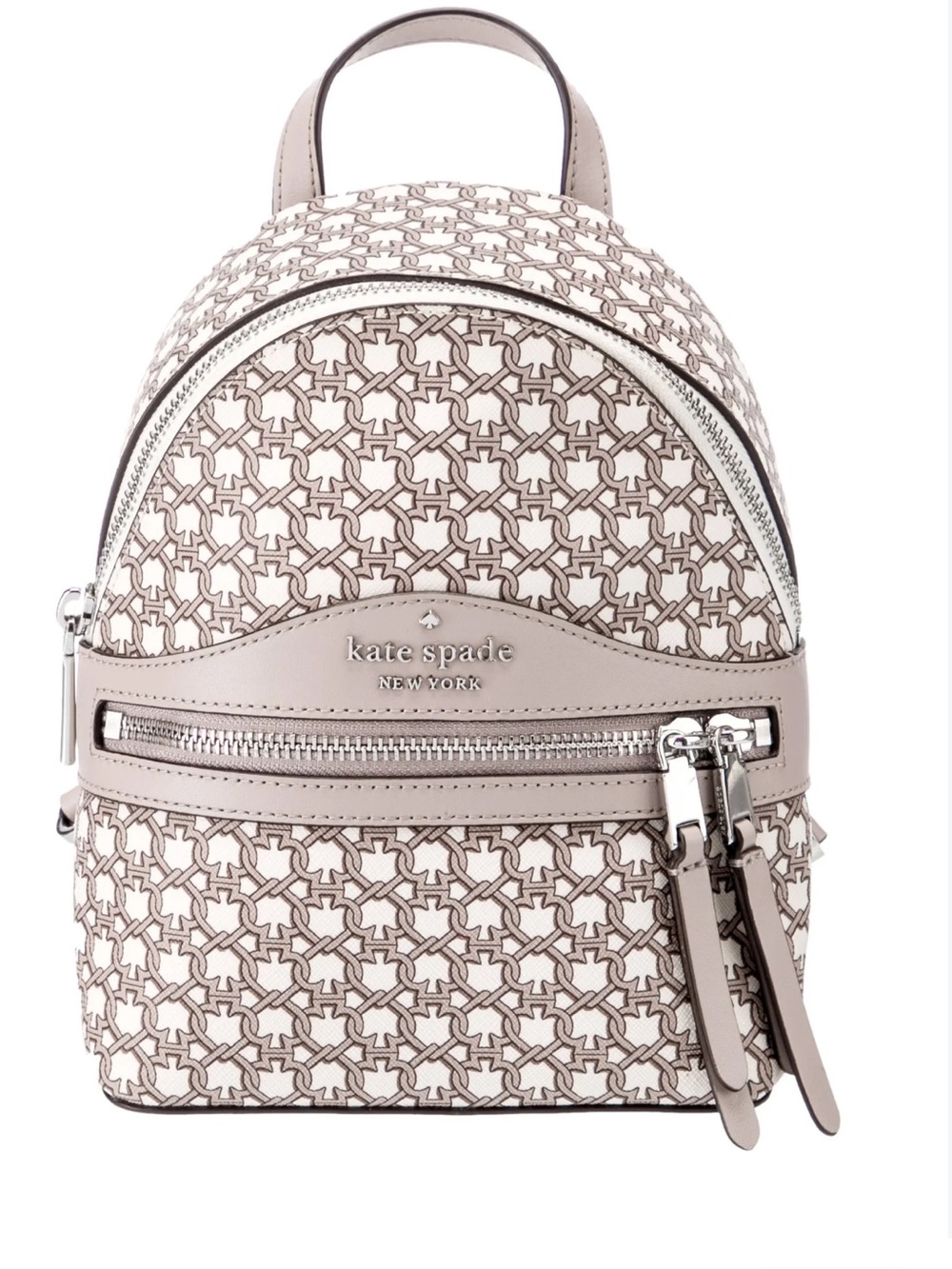 KATE SPADE Beige Mini Link Convertible Backpack Like NEW $378